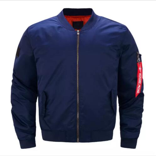 Mens Jackets Autumn Winter Male Solid Color Coats Spring MA1 Bomber Jakcet Mans Pilot Outerwear AAA Discount for in-store purchases