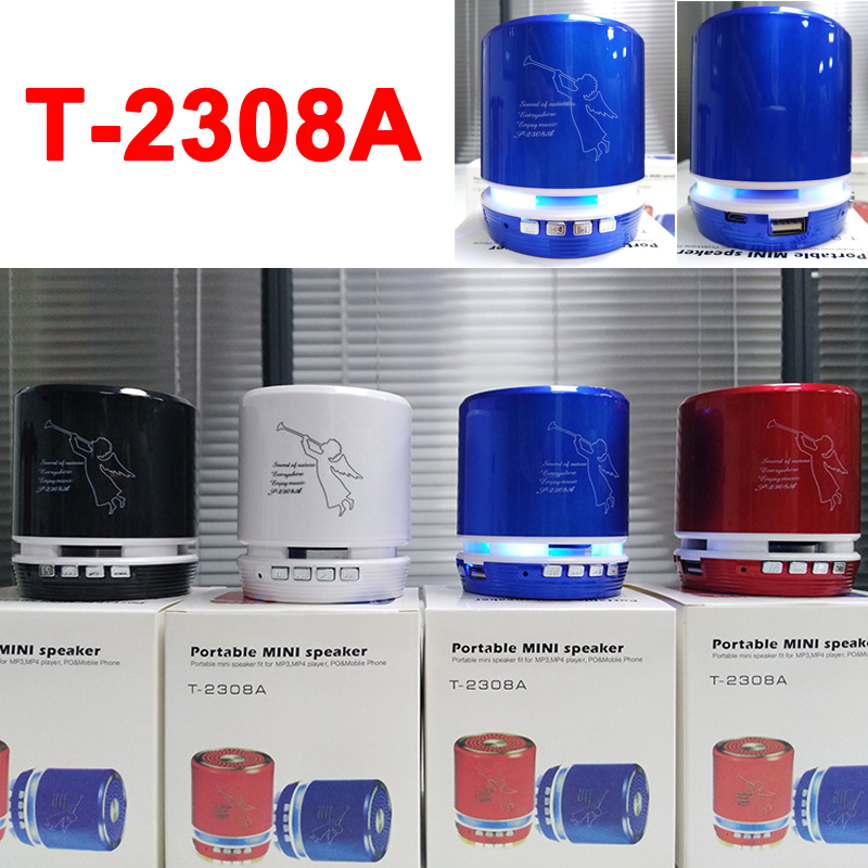 T-2308A Angel Pattern Bluetooth LED Speakers Metal Material Stereo Hifi Super Bass Subwoofer Handsfree MIC Computer Phone Speaker MP3 Player
T-2308A Angel Pattern Bluetooth LED Speakers Metal Material Stereo Hifi Super Bass Subwoofer Handsfree MIC Computer Phone Speaker MP3 Player