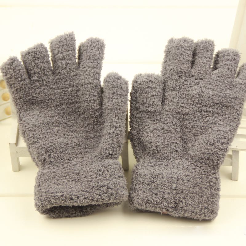Women Half Fingers Gloves Winter Warm Mittens Adult Size Woman Fashion Fingerless Glove Wholesale Melody2041