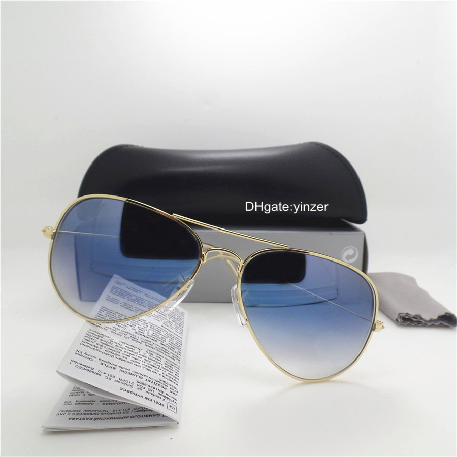 Quality Glass Lens Sunglasses Women Men UV400 Unisex Eyewear Gradient Pilot Luxury 58MM 62MM Mirror Vintage Goggle With Box Case, White;black
Quality Glass Lens Sunglasses Women Men UV400 Unisex Eyewear Gradient Pilot Luxury 58MM 62MM Mirror Vintage Goggle With Box Case, White;black