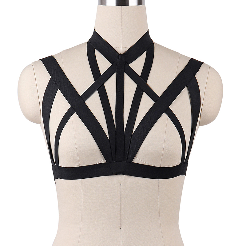 Wholesale 10piece Women harness Bra body crop top Spandex Adjust Cage bra harness Sexy body stocking Goth harajuku belt, Smo014
Wholesale 10piece Women harness Bra body crop top Spandex Adjust Cage bra harness Sexy body stocking Goth harajuku belt, Smo014