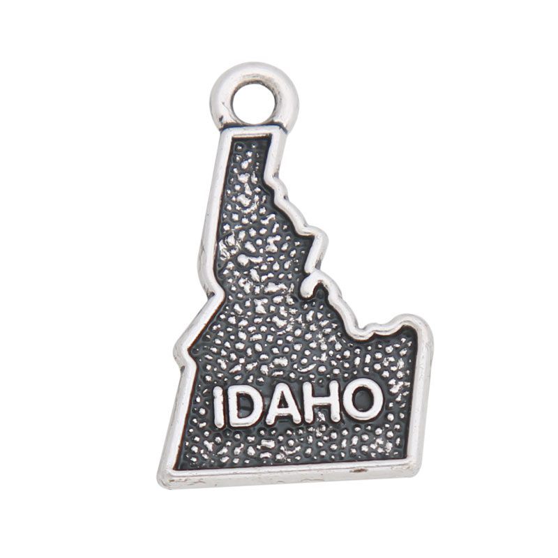 Fashion Vintage Alloy American State Idaho Map Charms Antique Silver Plated Pendants Wholesale 12*21mm AAC293
Fashion Vintage Alloy American State Idaho Map Charms Antique Silver Plated Pendants Wholesale 12*21mm AAC293
