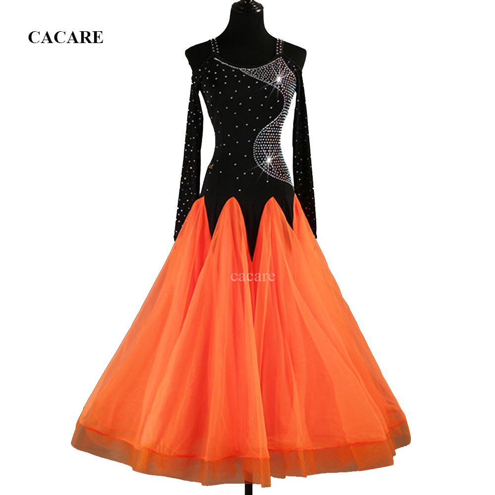 2018 NEW Customized Rhinestones Ballroom Dance Competition Dresses Standard Dance Dresses Ballroom Dress D0474 Orange Long Sleeve
2018 NEW Customized Rhinestones Ballroom Dance Competition Dresses Standard Dance Dresses Ballroom Dress D0474 Orange Long Sleeve