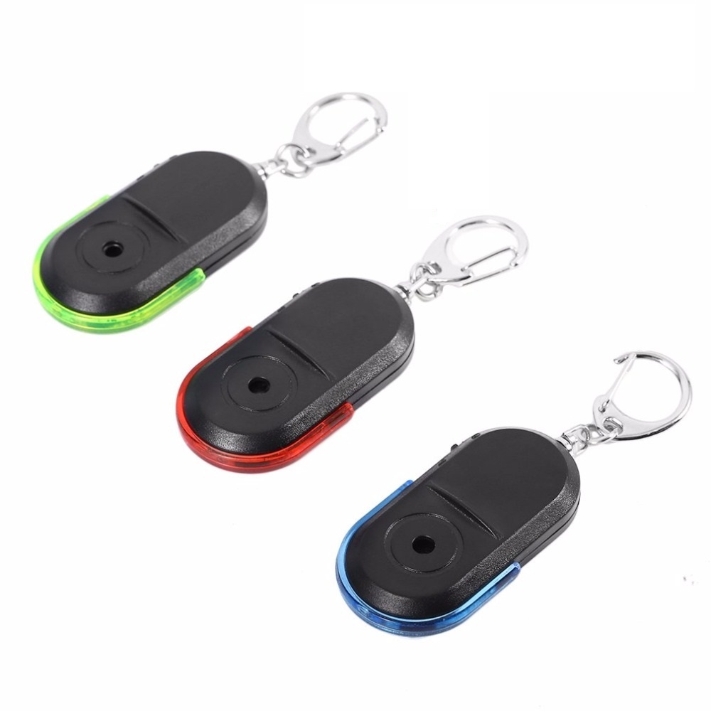 CKC 1pc Portable Size Old People Anti-Lost Alarm High quality Wireless Useful Whistle Sound LED Light Locator Key Finder Keychain