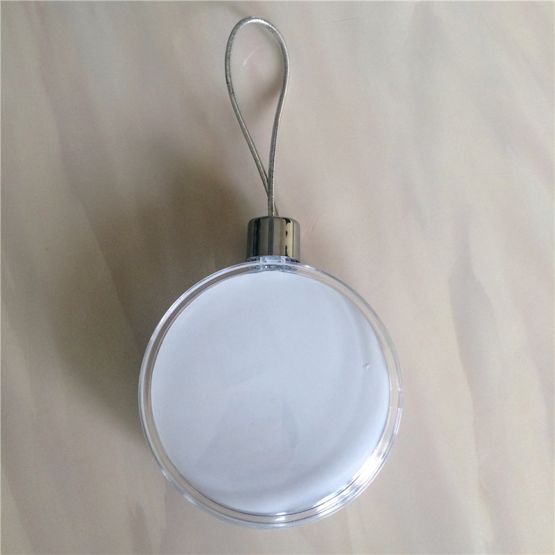 sublimation christmas ornaments round ball shape personalized custom consumables supplies hot transfer printing material xmas gift new style