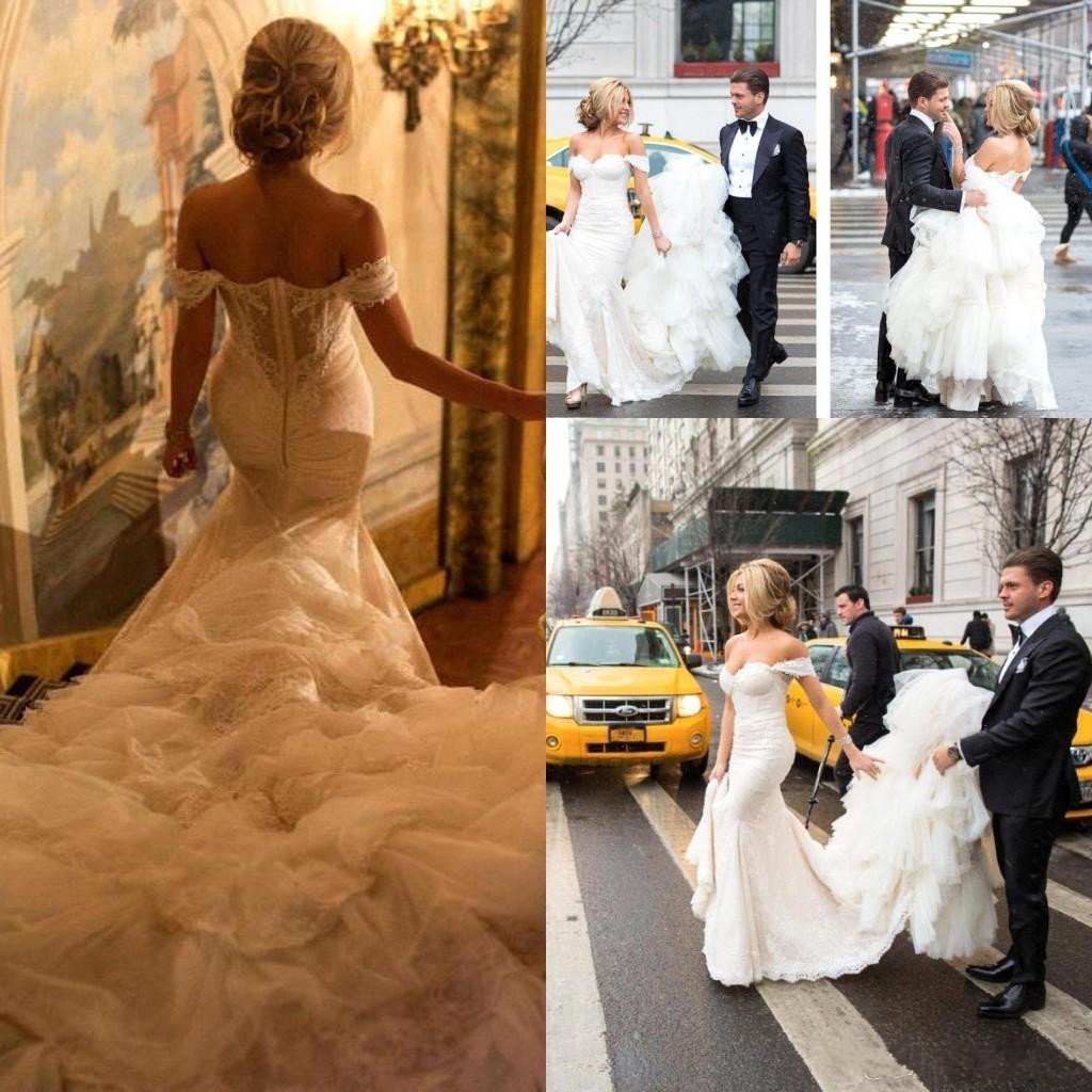Modest Inbal Dror Lace Off Shoulder Wedding Dresses Mermaid Applique Sweetheart Backless Wedding Gowns Ruffled Long Train Bridal Dress, Ivory
Modest Inbal Dror Lace Off Shoulder Wedding Dresses Mermaid Applique Sweetheart Backless Wedding Gowns Ruffled Long Train Bridal Dress, Ivory
