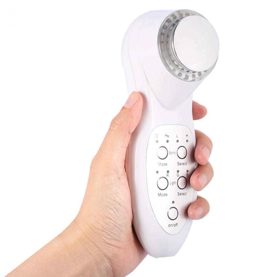 7 Colors Led Light Therapy Device Ultrasonic Facial Skin Care Tool Led Photon Skin Rejuvenation Ultrasound Skin Lifting Machine