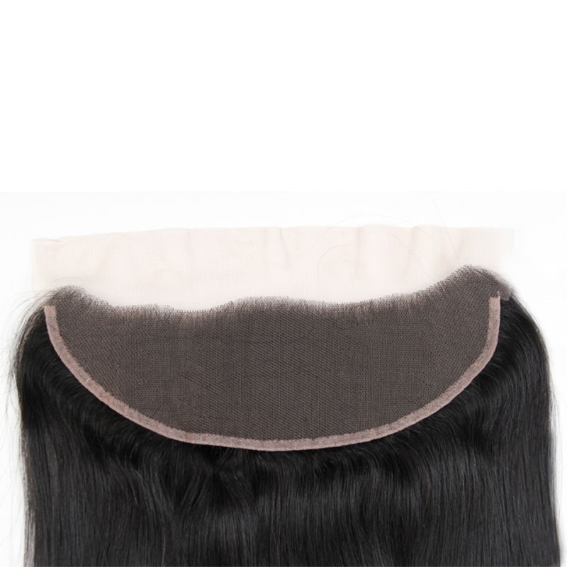 Peruvian Human Hair 2 Bundles With 13X4 Lace Frontal Straight Hair Extensions Lace Frontal With Bundle Silky Straight
