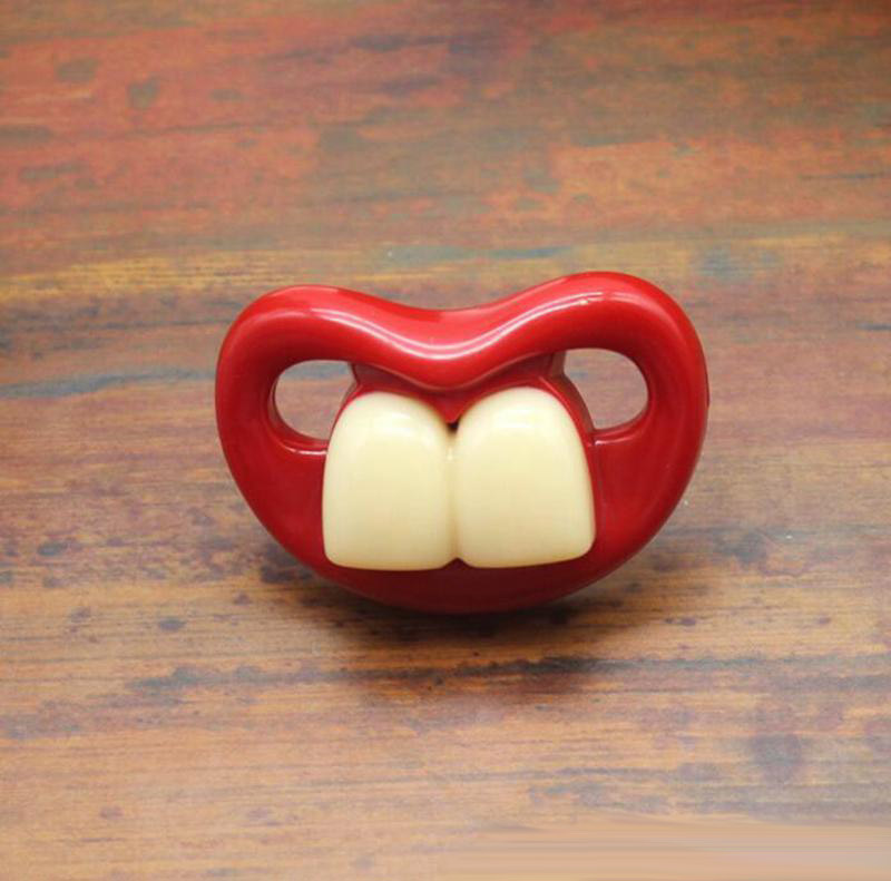 Baby Pacifier Cute Funny Teeth Beard Mustache Baby Pacifier Orthodontic Dummy Infant comfort toys Nipples Silica gel infant Pacifier