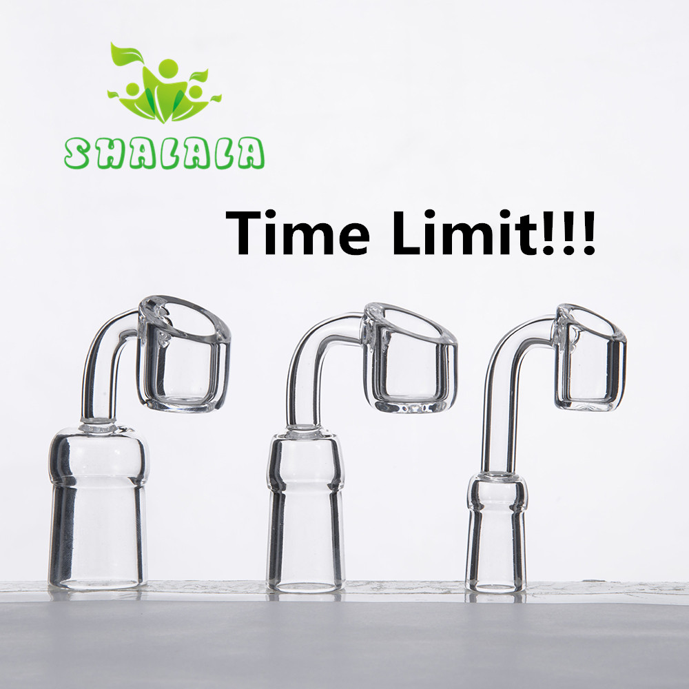 4mm Thick Quartz Banger Clear Joint Domeless Nail 10m 14mm 18mm male female 90 Degree Quartz Bucket For Dab Rigs 350
4mm Thick Quartz Banger Clear Joint Domeless Nail 10m 14mm 18mm male female 90 Degree Quartz Bucket For Dab Rigs 350