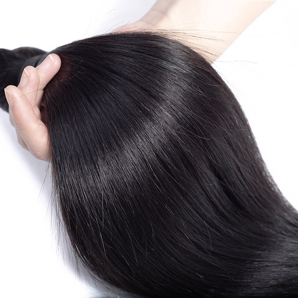 Peruivan Malaysian Indian Brazilian Hair Bundles Unprocessed Straight 8A Human Hair Weave 3pcs Dyeable Hair Extensions Double Weft