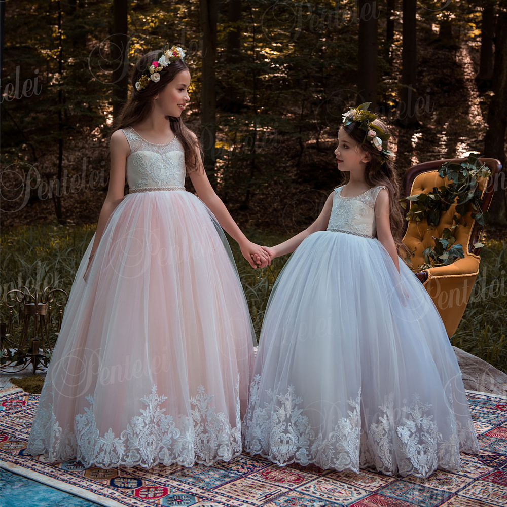 Custom Made Flower Girl Dresses for Wedding Blush Pink Princess Tutu Sequined Appliqued Lace Bow Vintage Child First Communion Dress, Hunter
Custom Made Flower Girl Dresses for Wedding Blush Pink Princess Tutu Sequined Appliqued Lace Bow Vintage Child First Communion Dress, Hunter