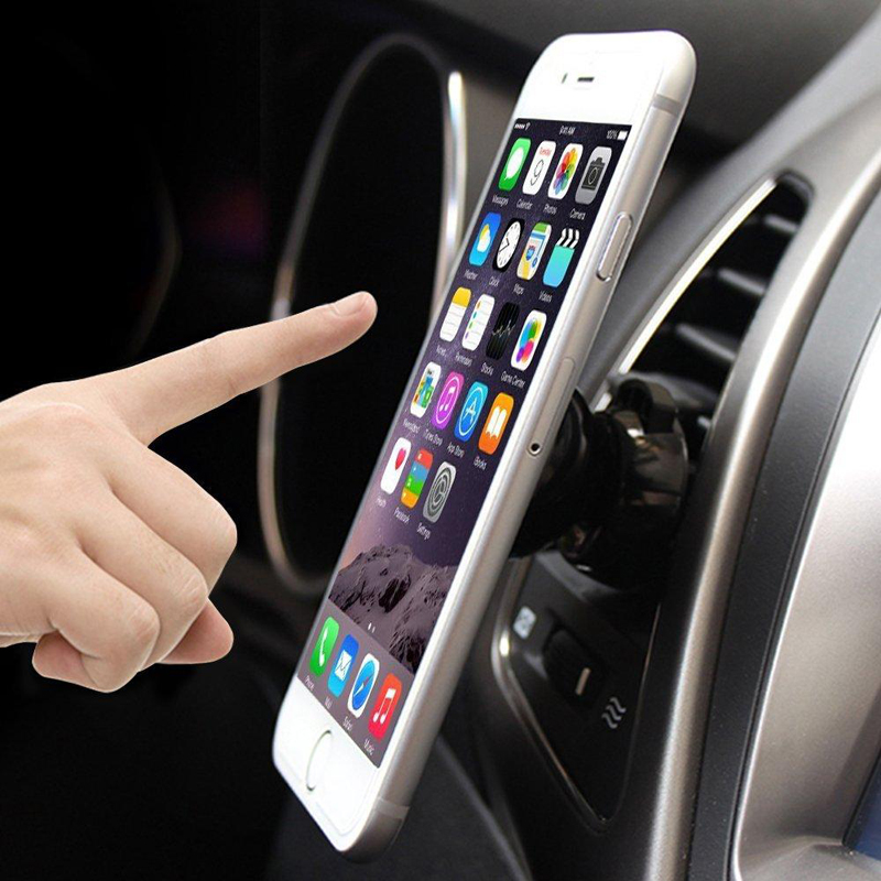 Strong Magnetic Universal Car Air Vent Phone 360 Degree Holder With 6pcs Reinforced Magnet Mount for Iphone X Samsung GPS Mobile