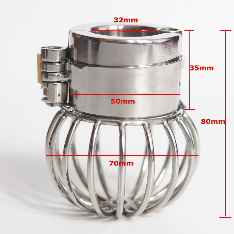 Stainless Steel Testicles Chastity Cage Male Scrotum Ring Ball Stretchers Spikes Weights Scrotum Pendant Cock Bondage Stealth Lock Device
Stainless Steel Testicles Chastity Cage Male Scrotum Ring Ball Stretchers Spikes Weights Scrotum Pendant Cock Bondage Stealth Lock Device