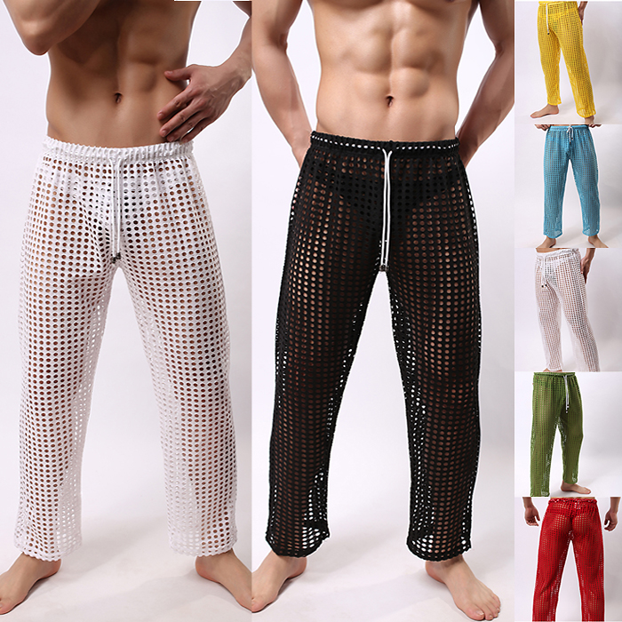 Sleep Bottoms sheer mesh Men casual trousers soft Mens Sleep Bottoms Homewear see through pants pajama loose Lounge, Black;brown
Sleep Bottoms sheer mesh Men casual trousers soft Mens Sleep Bottoms Homewear see through pants pajama loose Lounge, Black;brown