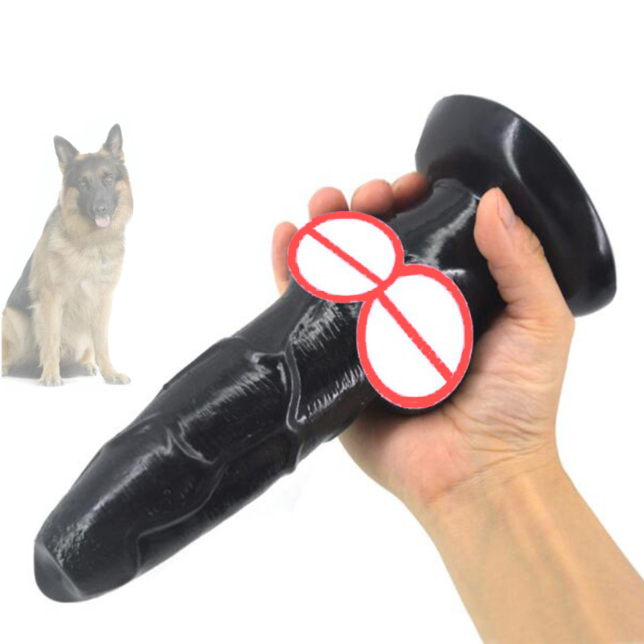 Realistic Wolf Sex Dildo Soft Silicone Fake Penis with Suction Cup Big Dick Female Masturbation Sex Toys For Women 3 Colors