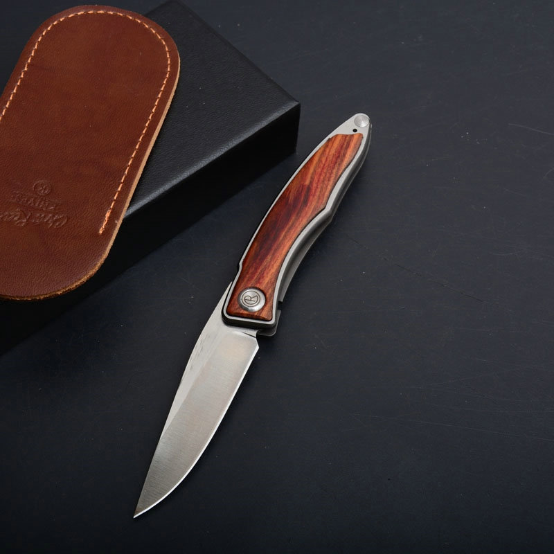 Chris Reeve Mainandi Tactical Folding Knife 440C Wood Handle Outdoor Camping Hunting Survival Pocket EDC Tools with Leather Case
Chris Reeve Mainandi Tactical Folding Knife 440C Wood Handle Outdoor Camping Hunting Survival Pocket EDC Tools with Leather Case