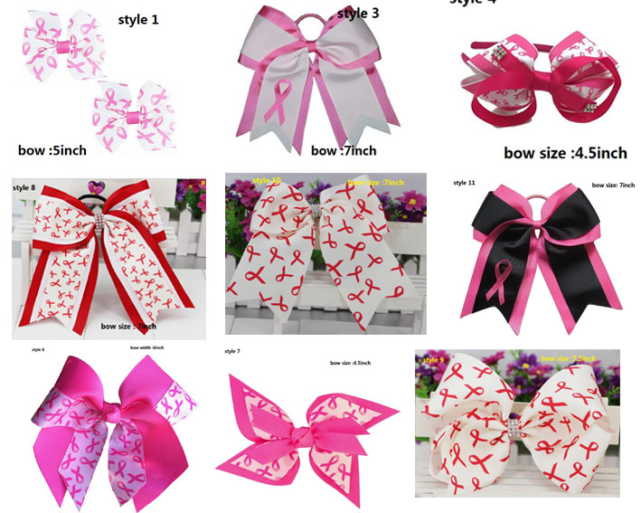 10 style available !Mommy Girls 7" Large Breast Cancer Awareness hair bow Cheer Bow Hair Tie Ponytail Holder for Women Cheerleader 20pcs/, Style 1
10 style available !Mommy Girls 7" Large Breast Cancer Awareness hair bow Cheer Bow Hair Tie Ponytail Holder for Women Cheerleader 20pcs/, Style 1