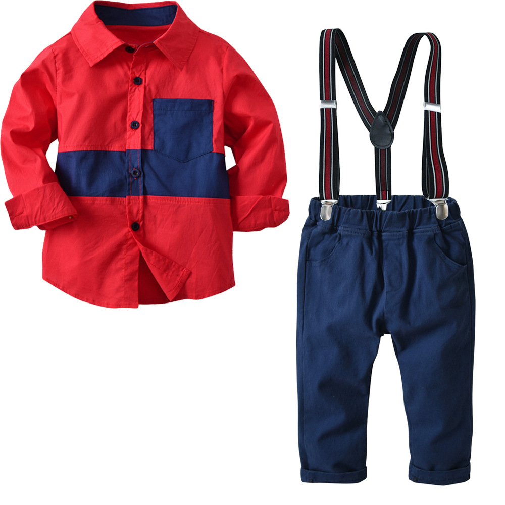 kids boy gentleman clothing set Long sleeve turn down collar shirt + pants 100% cotton boy kids spring clothes two pieces sets, 1 set=shirt + pants
kids boy gentleman clothing set Long sleeve turn down collar shirt + pants 100% cotton boy kids spring clothes two pieces sets, 1 set=shirt + pants