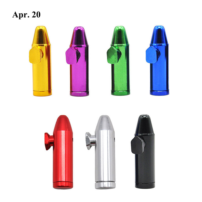 Snus Bullet Metal Smoking Pipe Aluminium Alloy Mixed Color Snuff Snorter Smoking Pipes Endurable Tobacco Pipe MP005
Snus Bullet Metal Smoking Pipe Aluminium Alloy Mixed Color Snuff Snorter Smoking Pipes Endurable Tobacco Pipe MP005