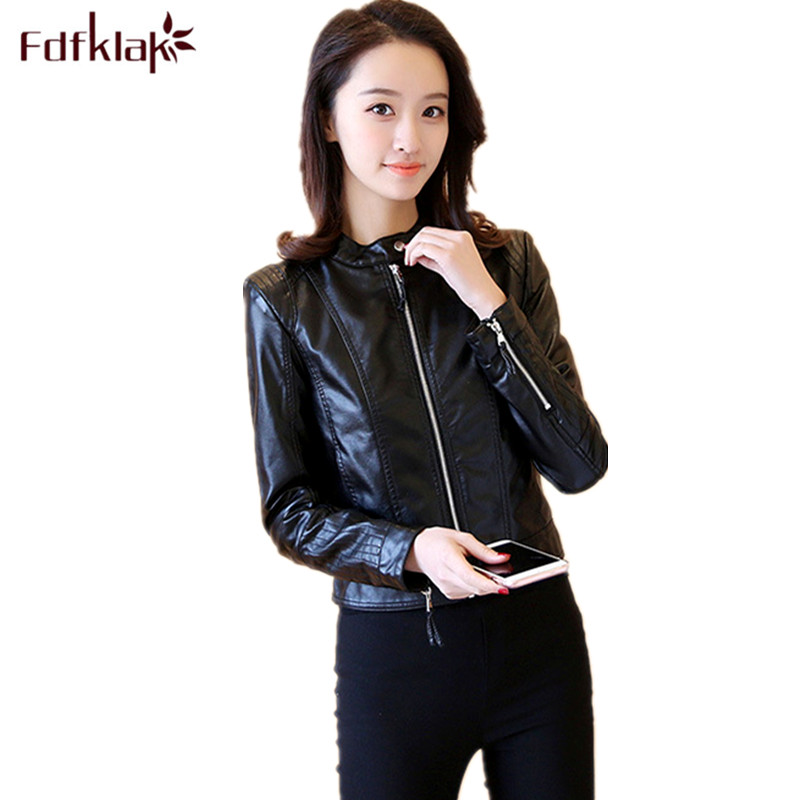 Fdfklak chaqueta mujer new moto pu leather jacket plus size female coat spring autumn jacket women slim leather coats -3XL, Black
Fdfklak chaqueta mujer new moto pu leather jacket plus size female coat spring autumn jacket women slim leather coats -3XL, Black