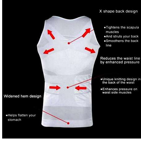 Men Shapers Summer Solid Sleeveless Firm Tummy Belly Buster Vest Control Slimming Body Shaper Underwear Shirt