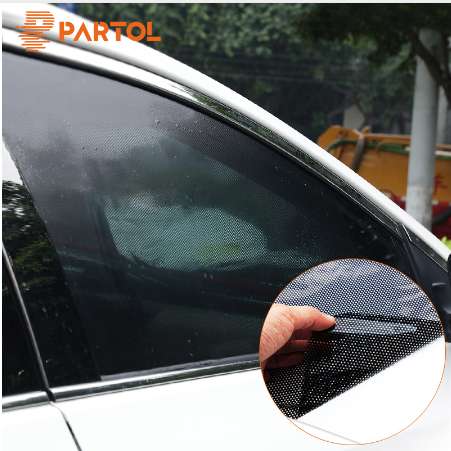 Partol 2pcs 42x38cm DIY Car Sun Shades Film Sun Protection Window Cover Black PVC Sunshade Side Window Shield with Small Holes
Partol 2pcs 42x38cm DIY Car Sun Shades Film Sun Protection Window Cover Black PVC Sunshade Side Window Shield with Small Holes