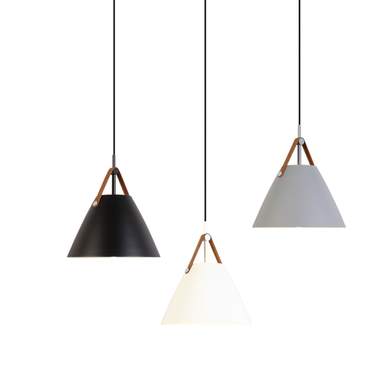 Nordic LED pendant lights modern simple colorful macaron metal with leather hanging lamp round kids room foyer bedroom lighting fixture
Nordic LED pendant lights modern simple colorful macaron metal with leather hanging lamp round kids room foyer bedroom lighting fixture