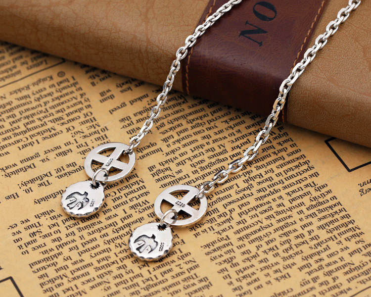 Brand new 925 sterling silver vintage jewelry antique silver Japanese hand-made designer necklace chains 8 length selections for men