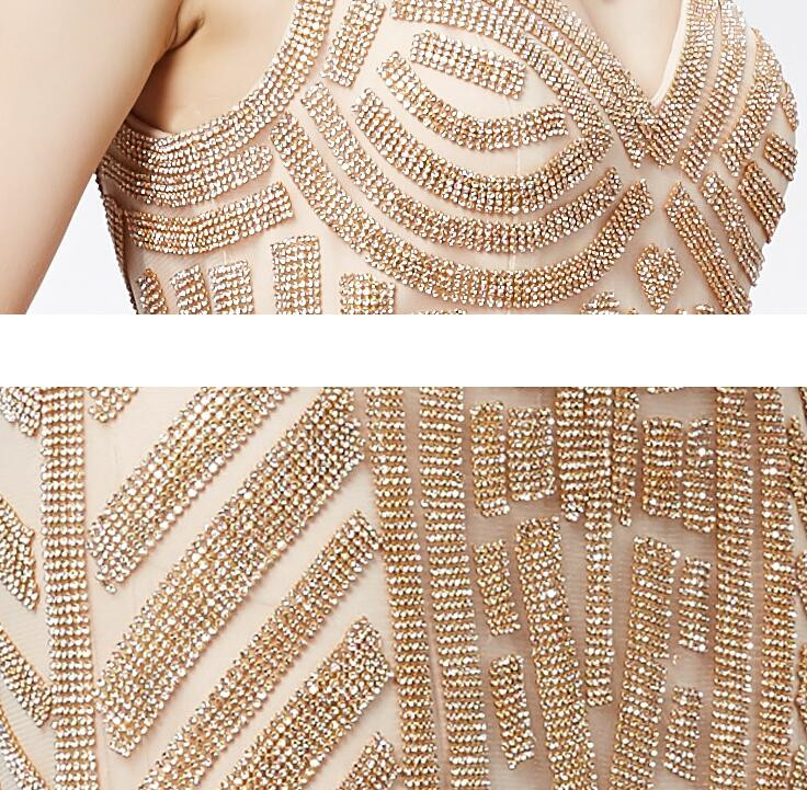 Sparkling mermaid Evening Dresses Sexy Champagne Gold Prom Dresses Spaghetti Zipper back Sweep train Blue,Silver Pageant Dresses