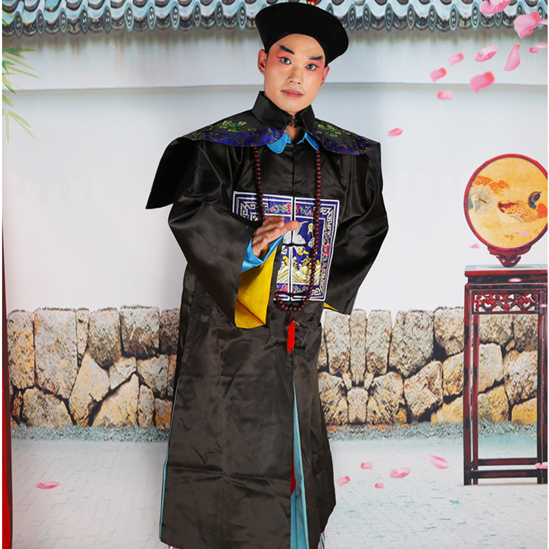 Qing dynasty official costumes ancient costume halloween Cosplay horro zombie show costumes ancient chinese stage performance costume