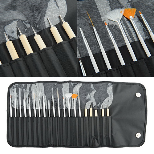 20pcs Nail Art Pens Brushes Design Dotting Painting Polish Pen Set Tool Kit Hot, As pic
20pcs Nail Art Pens Brushes Design Dotting Painting Polish Pen Set Tool Kit Hot, As pic