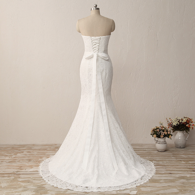 New Elegant Lace Mermaid Wedding Dresses with Appliques Beaded Off the Shoulder Plus Size Bridal Gowns QC1131