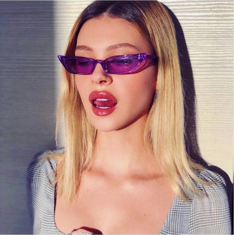 Sharp Cat Eye Women Sunglasses Slim Frame Woman Sun Eyeglasses UV400 Plastic Candy Colors Rim And Lenses Metal Hinge Good Quality
Sharp Cat Eye Women Sunglasses Slim Frame Woman Sun Eyeglasses UV400 Plastic Candy Colors Rim And Lenses Metal Hinge Good Quality