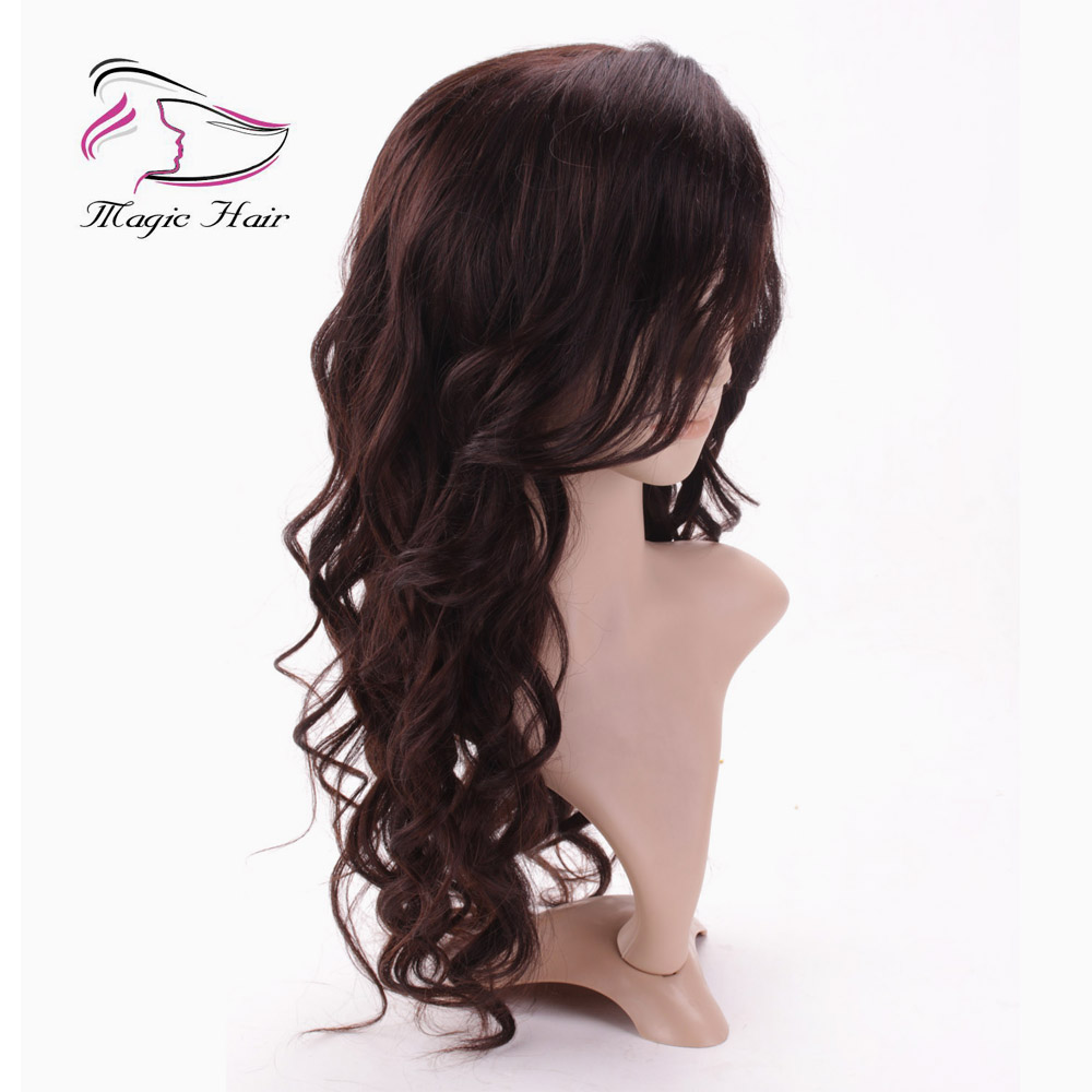 Evermagic full lace human hair wigs lace front wigs for women body wave beautiful hairstyle side part left pre-plucked hairline