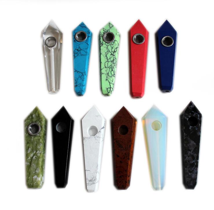 Natural Fluorite Quartz Crystal Pipe 20 styles Smoking Cigarette Stone Tobacco Hand Filter Spoon Pipes With Metal Bowl Mesh Tool
Natural Fluorite Quartz Crystal Pipe 20 styles Smoking Cigarette Stone Tobacco Hand Filter Spoon Pipes With Metal Bowl Mesh Tool