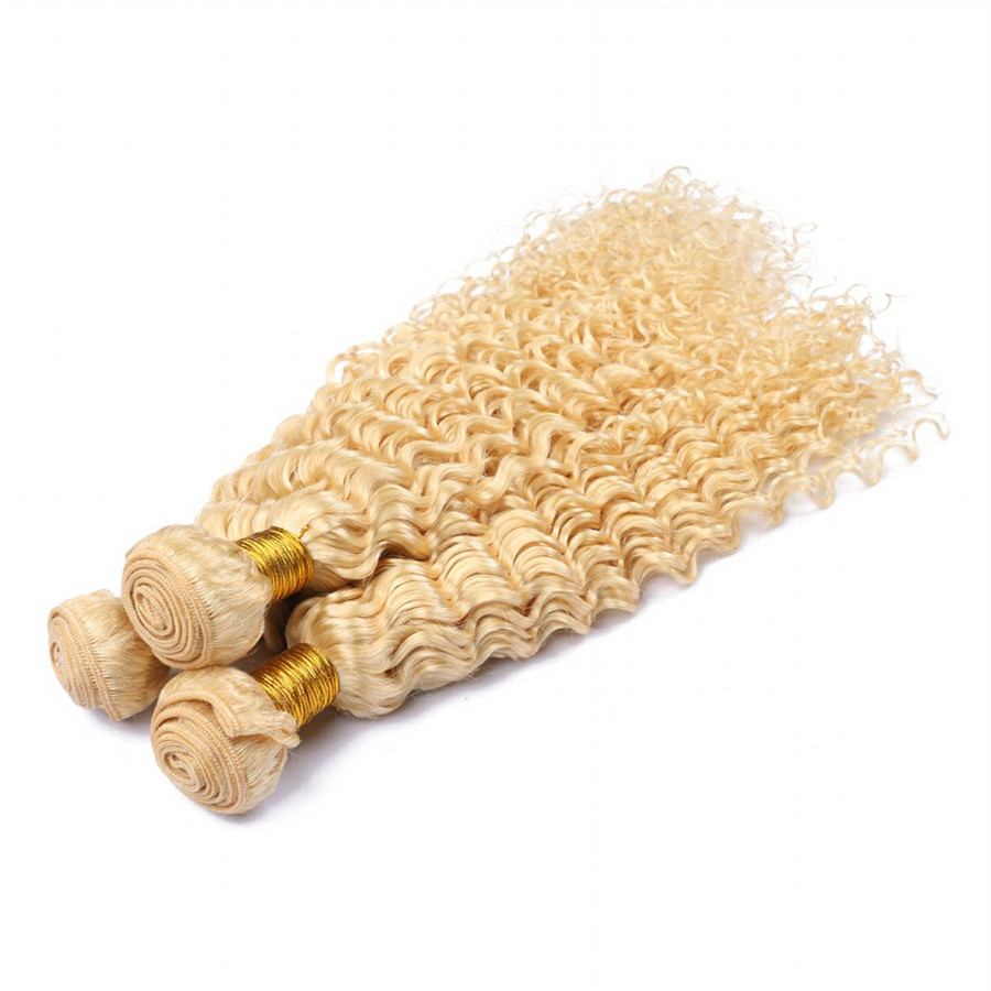 New Arrive Blonde Human Hair Bundles #613 Platinum Blonde Deep Wave Curly Hair Extension Brazilian Virgin Unprocess Hair Weaves 3Pcs/Lot
New Arrive Blonde Human Hair Bundles #613 Platinum Blonde Deep Wave Curly Hair Extension Brazilian Virgin Unprocess Hair Weaves 3Pcs/Lot