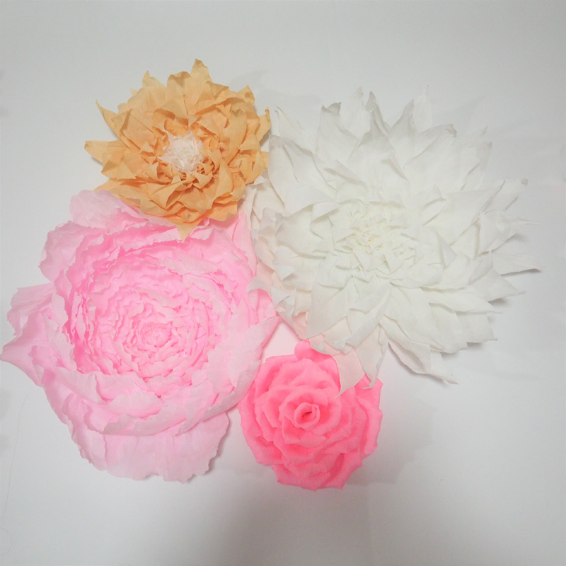Giant Crepe Paper Flowers 4PCS For Wedding & Event Backdrop Decor Baby Nursery Baby Shower Bridal Shower Living Room Deco
Giant Crepe Paper Flowers 4PCS For Wedding & Event Backdrop Decor Baby Nursery Baby Shower Bridal Shower Living Room Deco