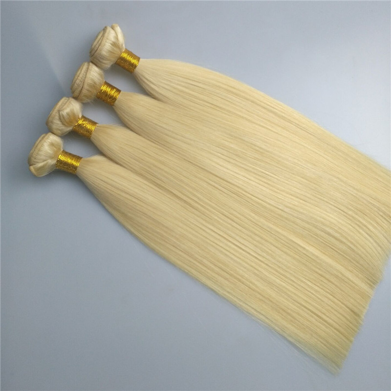 top quality sale human remy hair color 613 blonde russian hair straight extensions 95g one pc 3pcs or 4pcs one lot free