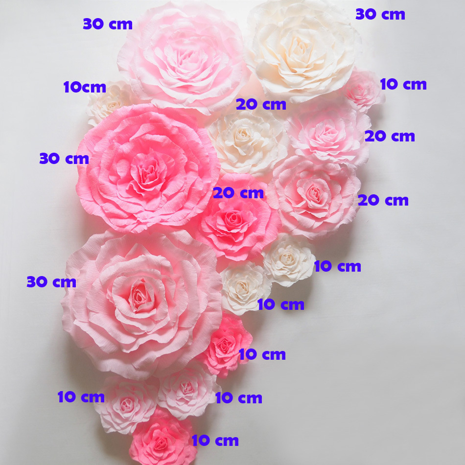 Crepe Large Paper Flowers Wedding Backdrop 16pcs Handmade Artificial Crepe Paper Rose For Party Home Decorations Fashion Show, As picture
Crepe Large Paper Flowers Wedding Backdrop 16pcs Handmade Artificial Crepe Paper Rose For Party Home Decorations Fashion Show, As picture