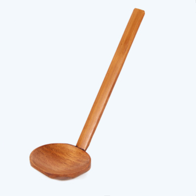 Japanese style Wooden Spoon Long Handle Colander Long Handle Utensils Ramen Soup Spoons Tableware Kitchen Utensil Tools7478531