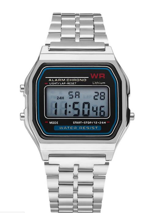 2018 Smart watches A159W watches Mens Classic Stainless Steel Digital Retro Watch Vintage Gold and Silver Digital Alarm A159W Sports Watches
2018 Smart watches A159W watches Mens Classic Stainless Steel Digital Retro Watch Vintage Gold and Silver Digital Alarm A159W Sports Watches