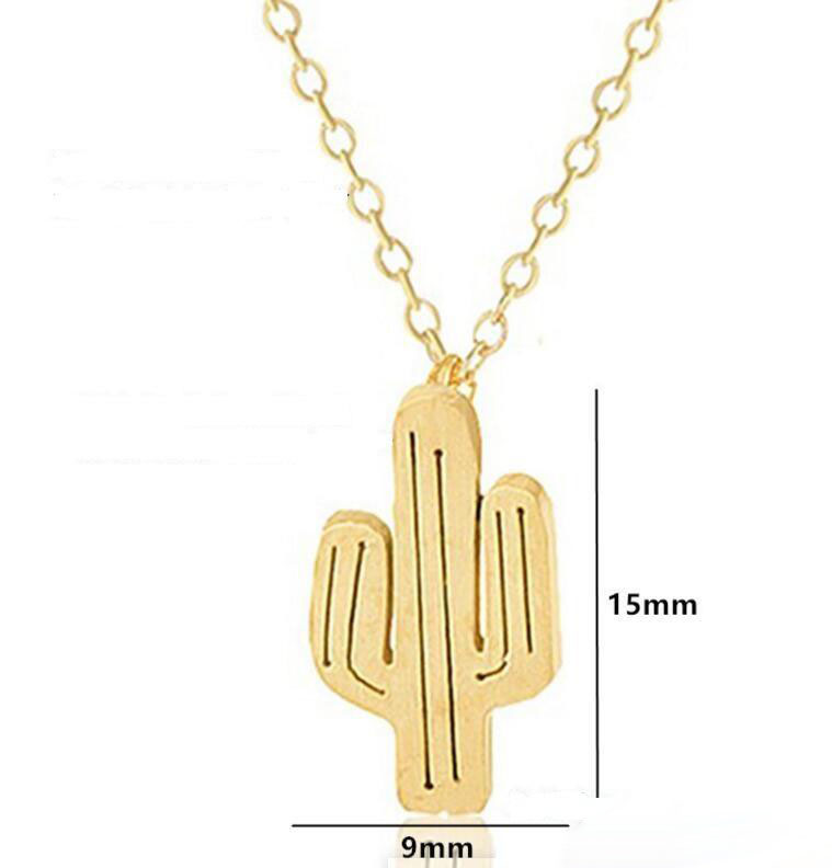 New Fashion Hollow Cactus Jewelry Sets Gold And Silver Cactus Pendant Bracelet Earrings Necklace Sets Women Nice Jewelry