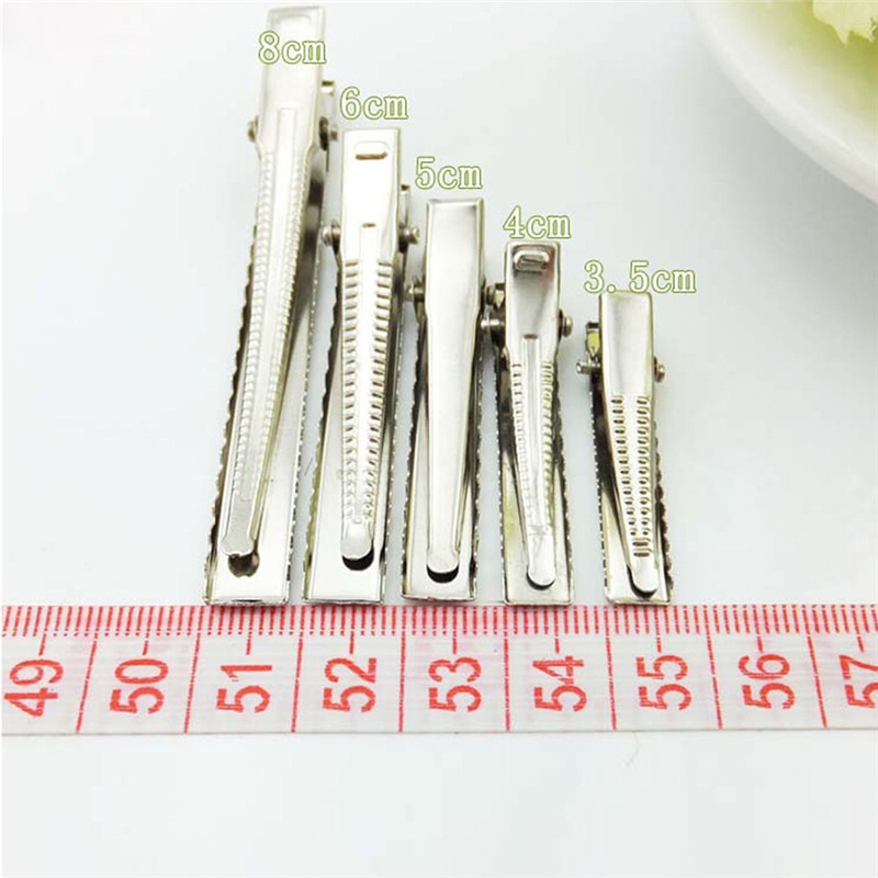 32mm/35mm/40mm/45mm/55mm/65mm/ Metal Hair Alligator Clips Findings For DIY Jewelry Hair Style Tools Accessories 200pcs