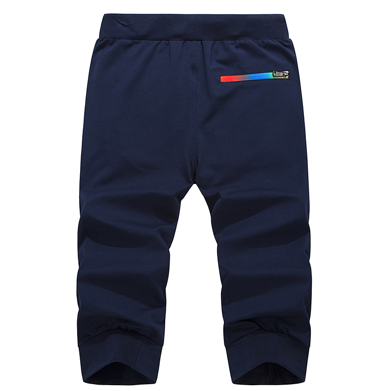 Mens short Joggers Fall pants Men pleated sweatpants keen length slim short masculino Ripped hip hop 3/4 Trousers Summer