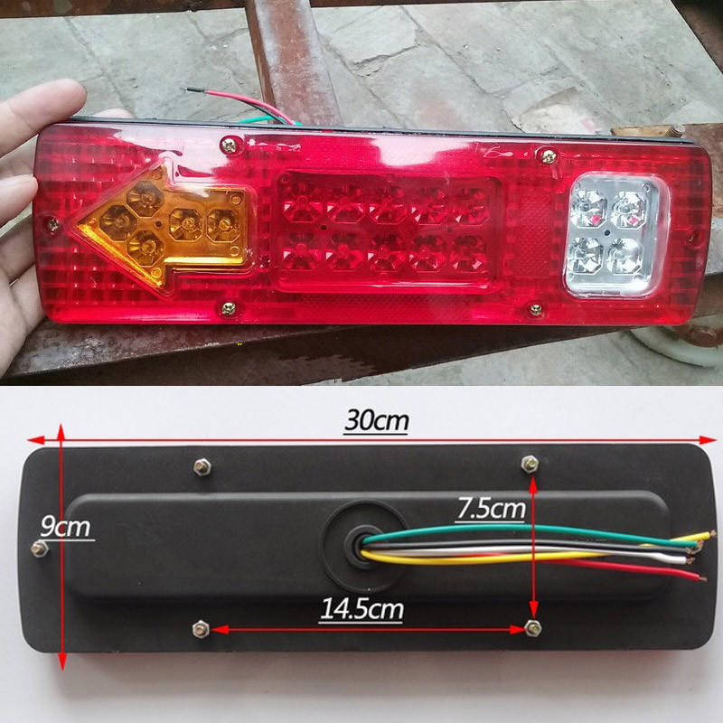MZORANGE 1 Piece 19 Led Caravan Truck Tail Light 30*9 CM 12V 24V Car Led Taillight Left Right Trailer Truck Tail Light Van Lamp
MZORANGE 1 Piece 19 Led Caravan Truck Tail Light 30*9 CM 12V 24V Car Led Taillight Left Right Trailer Truck Tail Light Van Lamp