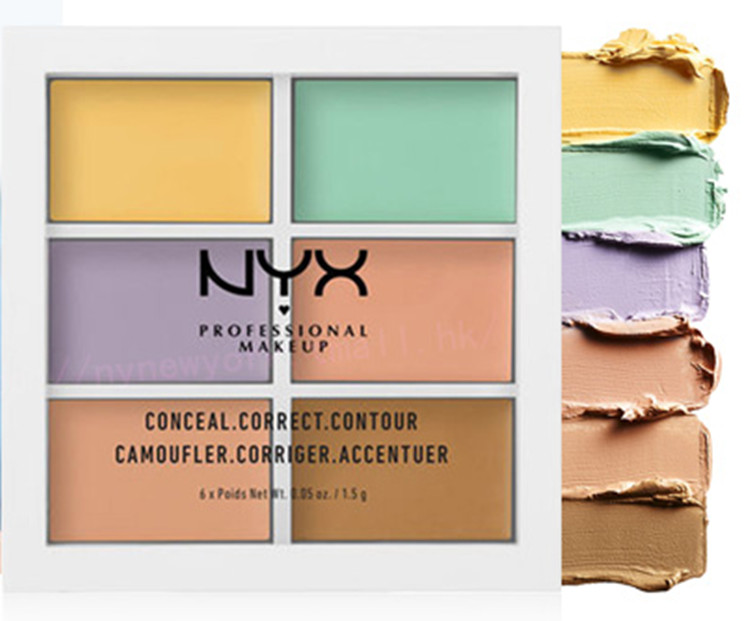 NYX 6 Colors Professional Face Contour Makeup Concealer Palette Concealer foundation brightener make up full cover woman cosmetic, Mixed color
NYX 6 Colors Professional Face Contour Makeup Concealer Palette Concealer foundation brightener make up full cover woman cosmetic, Mixed color