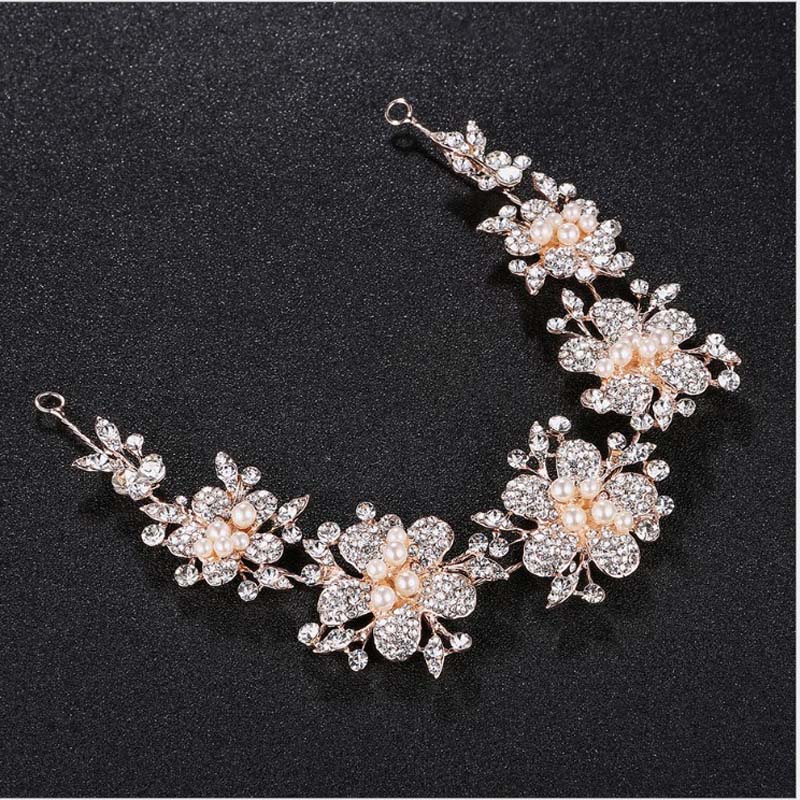 Rose Gold Wedding Headband Leaf and Flower With Rhinestone Bridal Hair Vine Dancing Headdress Photo Prop Headpiece, Slivery;golden
Rose Gold Wedding Headband Leaf and Flower With Rhinestone Bridal Hair Vine Dancing Headdress Photo Prop Headpiece, Slivery;golden