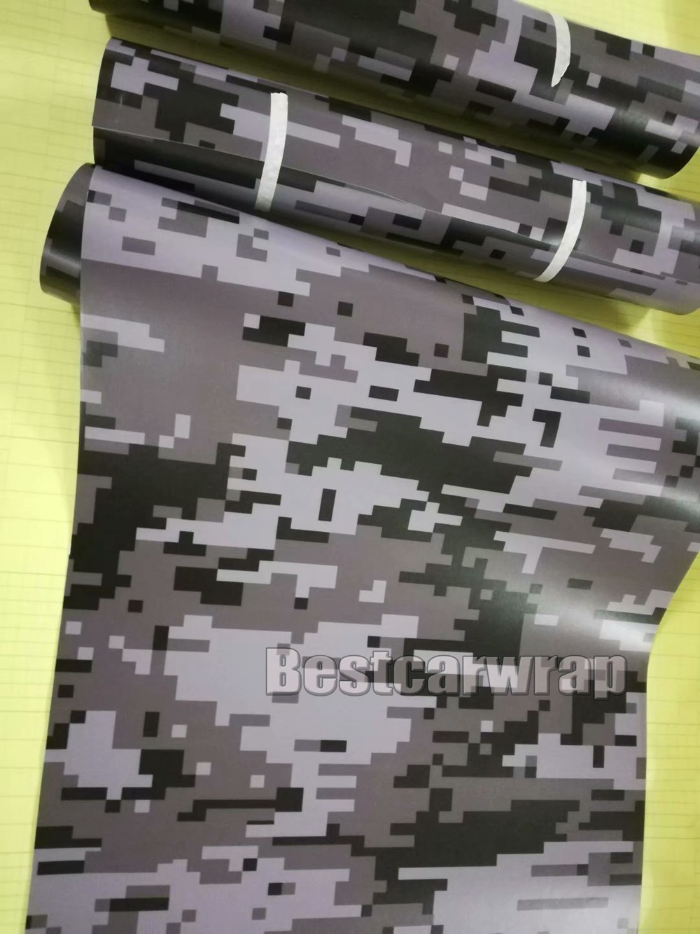 Black gray Digital Camouflage Vinyl wrap for car wrap covering with air bubble free self adheisve 1.52x30m 5x98ft