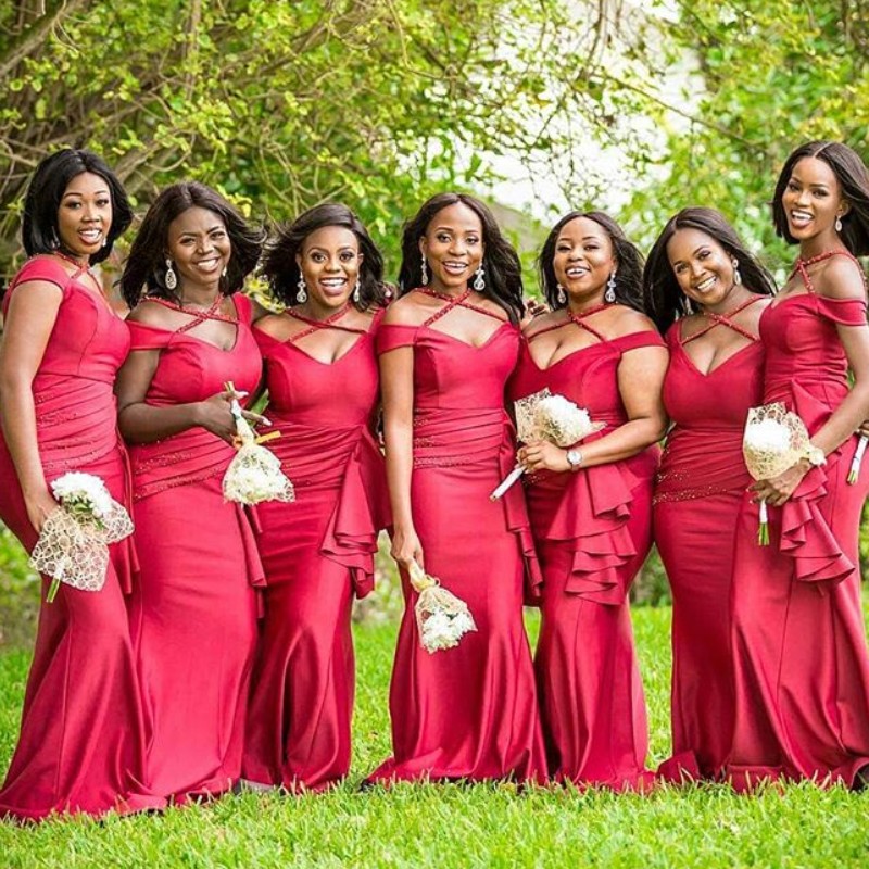 Sexy Mermaid Long Bridesmaids Dresses Beads Lace Appliques Short Sleeve Prom Dresses Cheap Custom Made African Wedding Guest Dresses
Sexy Mermaid Long Bridesmaids Dresses Beads Lace Appliques Short Sleeve Prom Dresses Cheap Custom Made African Wedding Guest Dresses